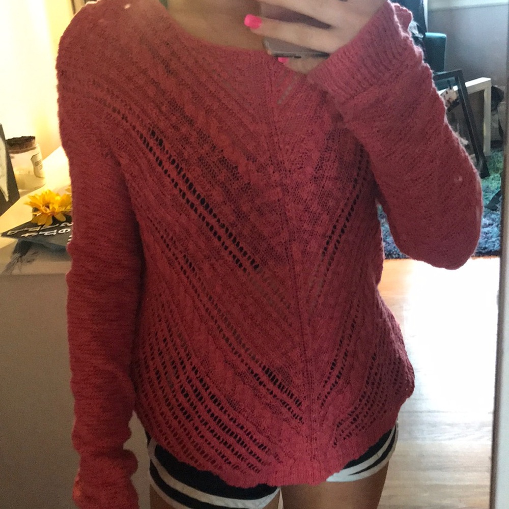 Blush pink sweater from American Eagle